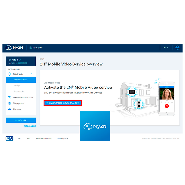 2N® Mobile Video License (per Apartment) - Monthly Fee [9137956]
